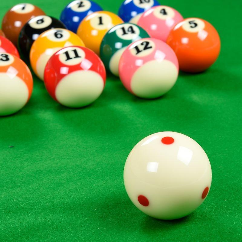 Spielball mit 6 roten Punkten Standard Pool-Billard Weißer Queue-Trainingsball