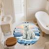Textile Fabric Animals,Round Area Rug,Carpet Rug for Living Room Bedroom Sofa Playroom Decor,Non-slip Floor Mat