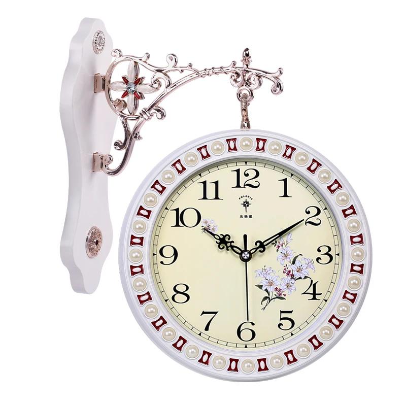 Double-Face Large Wall Clock - Vintage Digital Design, Mechanism Operation, Room Decor Accessory, Modern Home Decoration Timepie