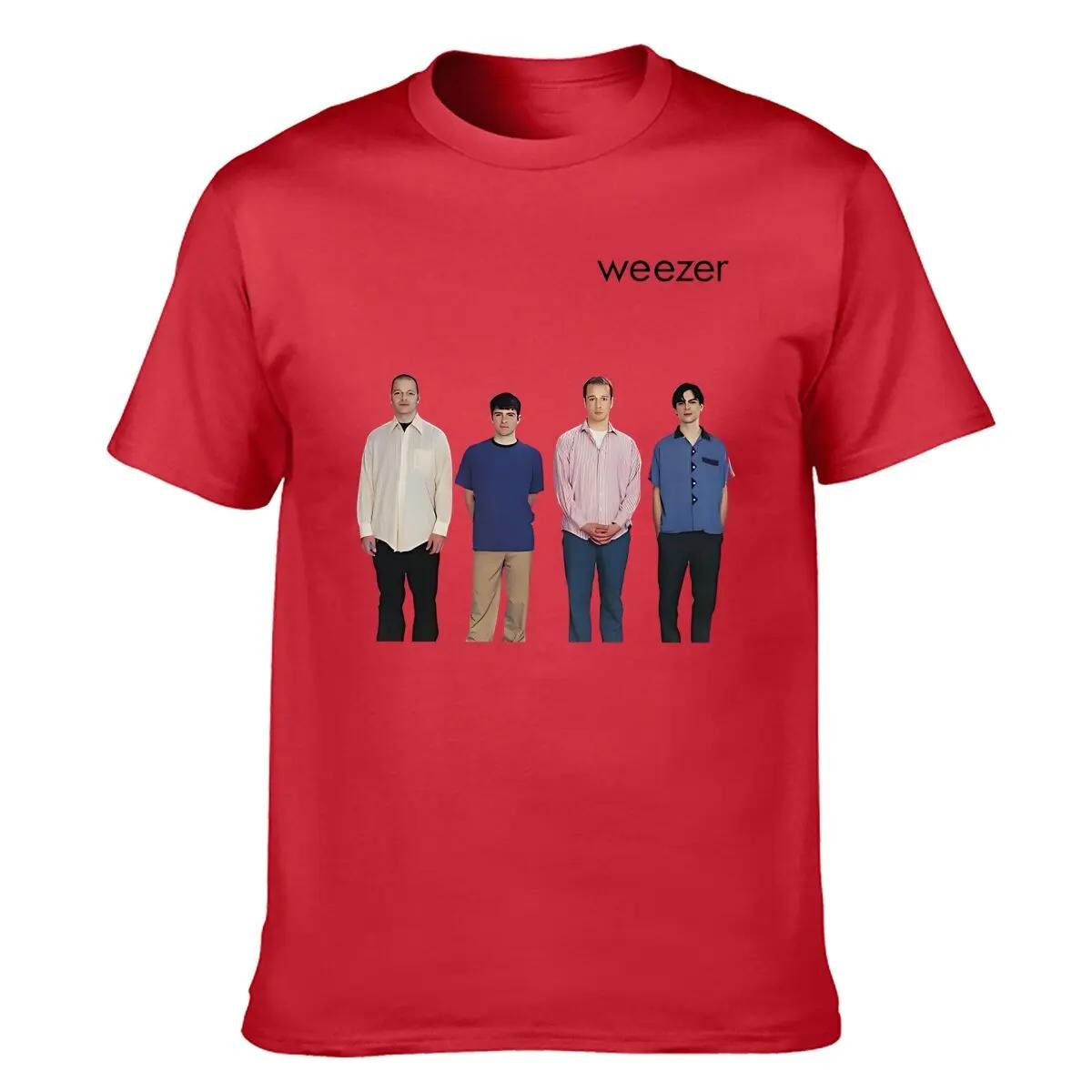 Tianshihe t shirt1 Weezer 1994 Album Band Print T-shirt Heren Zomer Hip-hop Straat Casual Los T-shirt Oversized Ronde Hals Korte Mouwen Top M