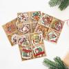 Adorable Wooden Christmas Ornaments Set Featuring Santa And Reindeer In Charming Designs