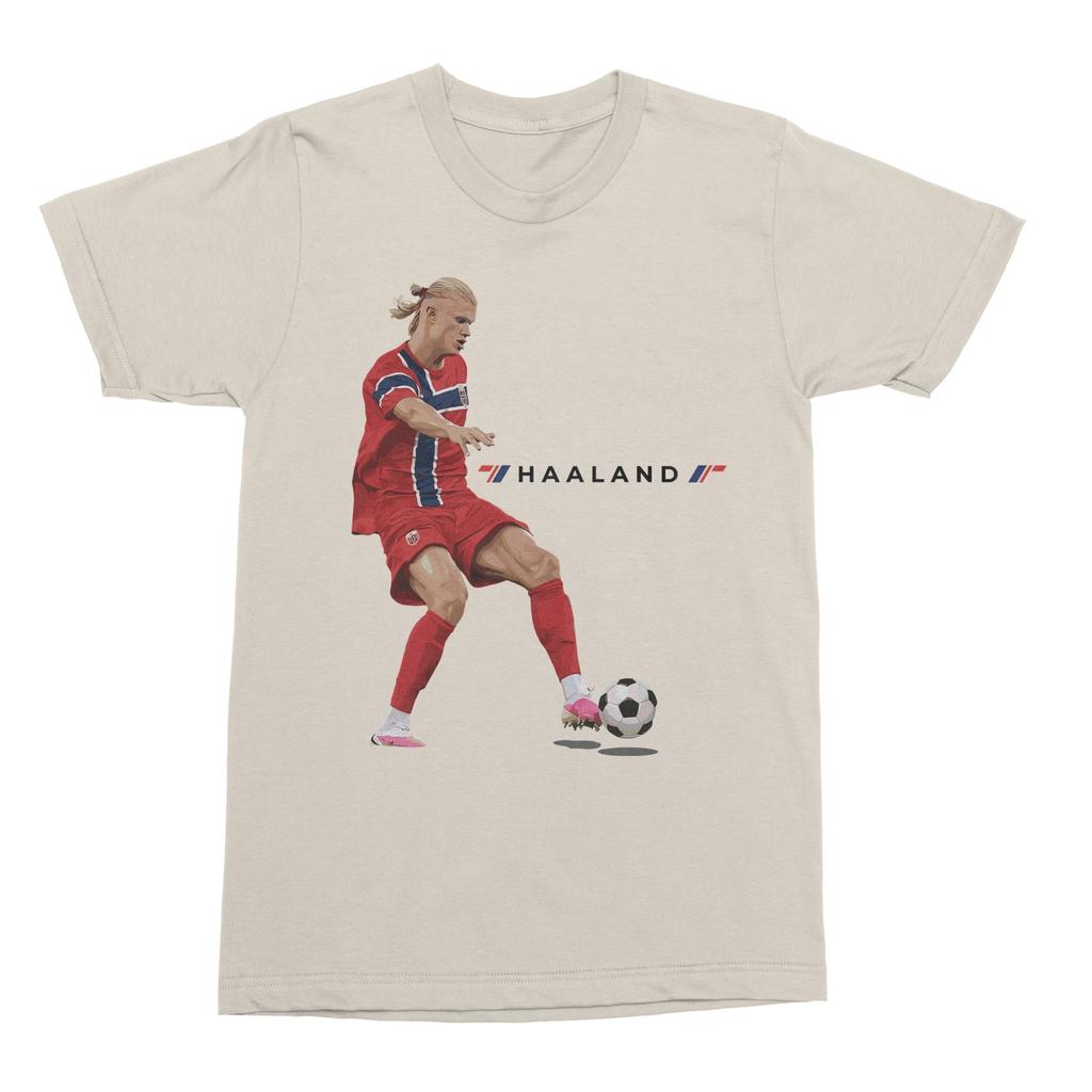 Haaland Norwegen 9 Inspiriertes Fußballfans Unisex T-Shirt