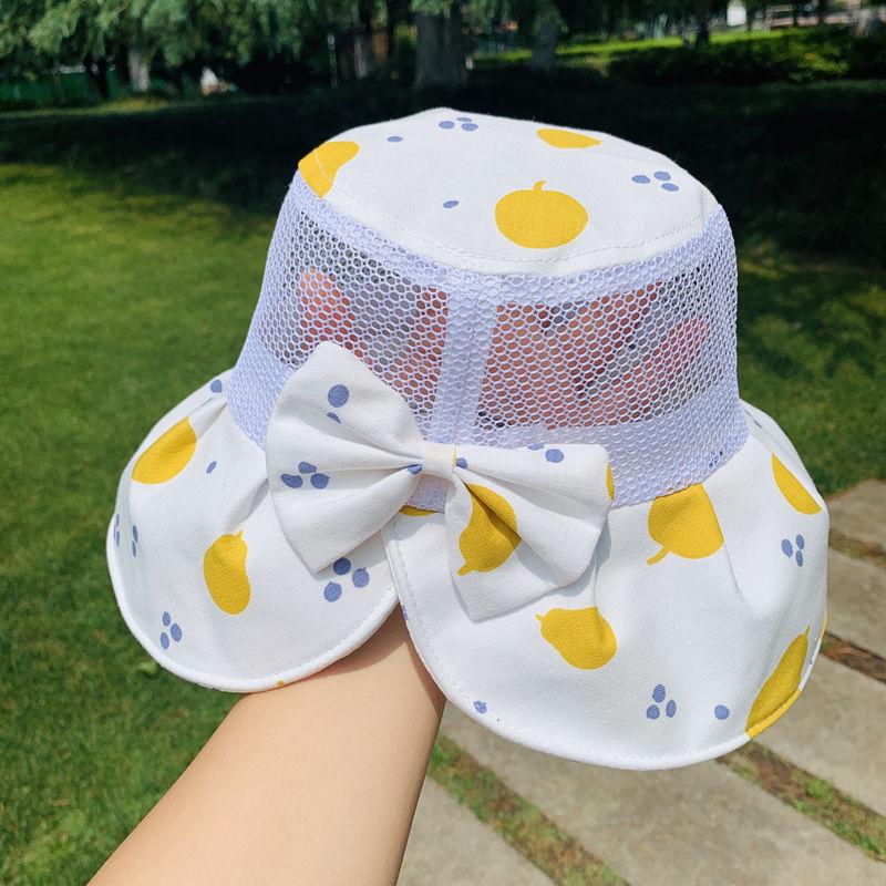 Children's Sunshade Mesh Top Hat Women's UV Resistant Folding Summer Sunshade Hat Women's Princess Sun Hat Brim