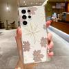 Fashion Yellow Fallen Leaves Case for Samsung Galaxy S24 Ultra S23 S20 Plus S21 FE S22 5G Maple Leaf Transparent Soft Cover Bag