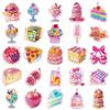 50 Laser Overload Sweetness Stickers: Colorful Dessert & Cake Flash Point Epoxy Stickers