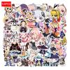 54 Magical Girl Graffiti Stickers - Waterproof DIY Stickers for Car, Luggage, Journal, or Skateboard.