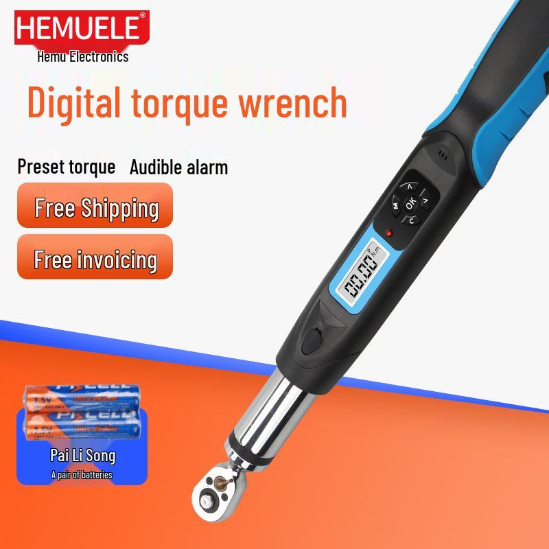 HEMUELE Digital Torque Wrench with Adjustable Torque and Screw Force Test