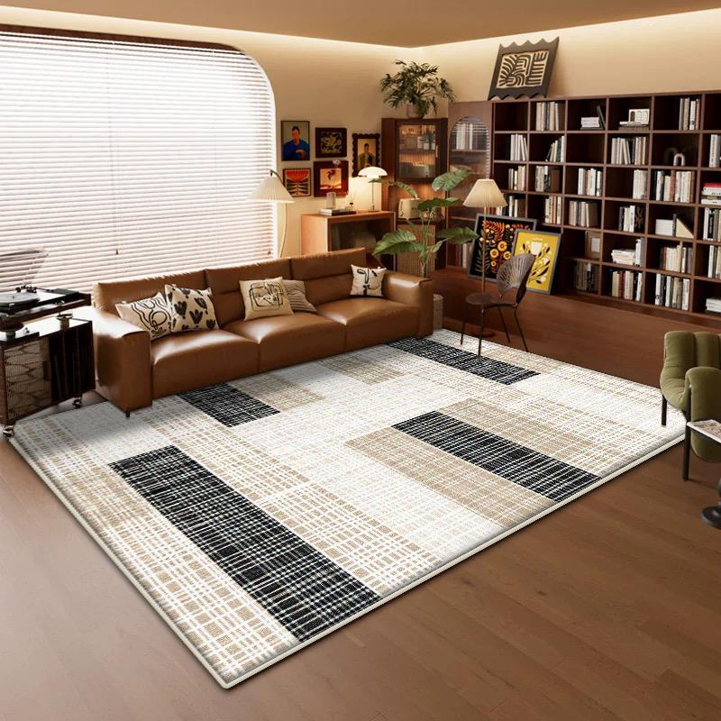 Modern Geometric Large Carpets Living Room Luxury Decoration Bedroom Non-slip Rug Easy Cleaning Kitchen Bath Floor Mat Washable