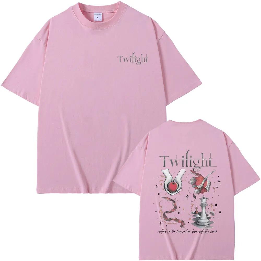 Twilight Saga Book Fan TShirt Robert Pattinson Edward Cullen Vampire Werewolf Mens Vintage Cotton Women And Men TShirt