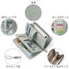 RNIEGA Women's Long Wallet, Large Capacity, Genuine Leather, Bill Compartment, Coin Purse, Card Case, Skimming Prevention, Stylish, Gift, Bifold