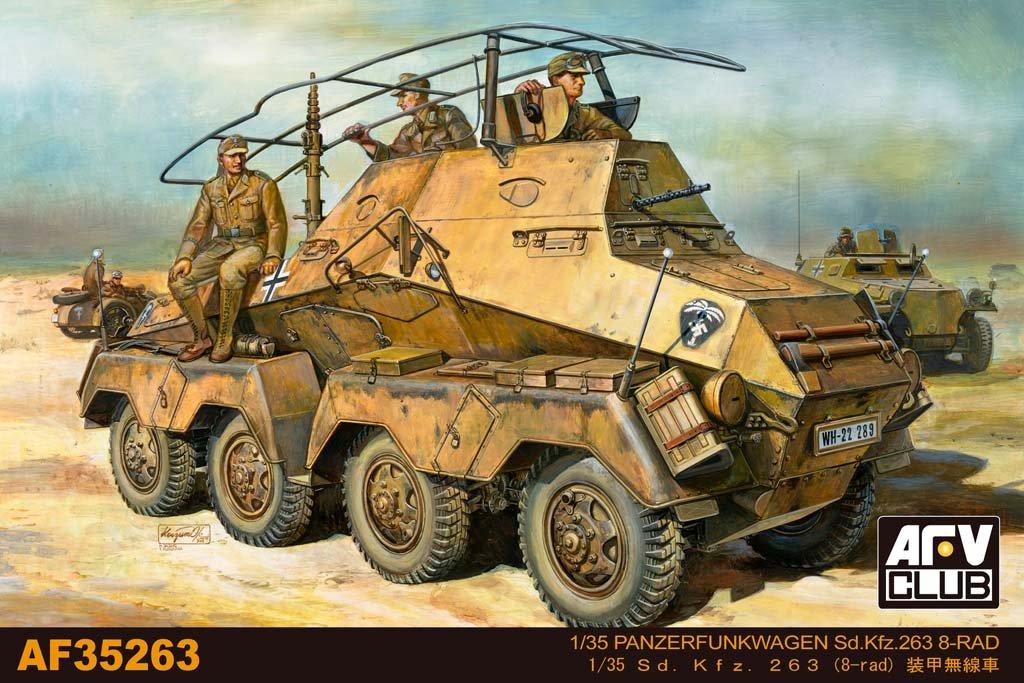 

AFV Club Armored Radio Carrier Plastic Model 1/35 Sd.Kfz263 8-Wheel