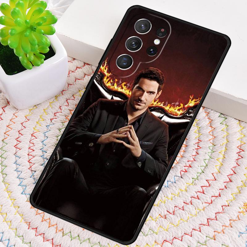 Lucifer Morningstar Silicone Phone Case For Samsung Galaxy note 10 pro S26 S25 S24 S23 S22 S21 Plus S25Ultra Capa Cover