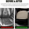 Car Seat Cover for Front Seat, Anti-Slip & Waterproof Leather Auto Front Seat Pad Protector, Durable Driver Bottom Seat Cushion Cover with Storage