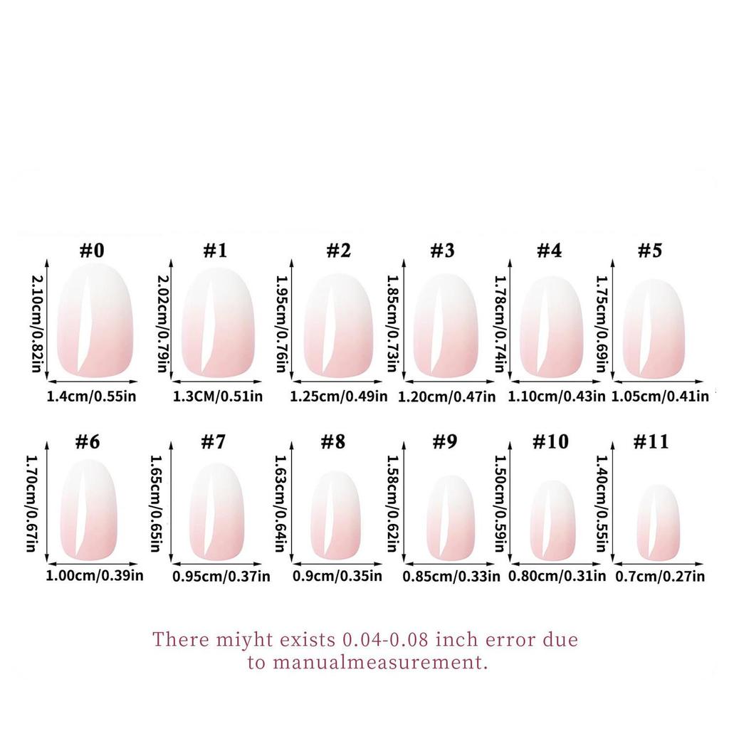 Gradient Nude Pink Square Almond Nails Set - 240 Pieces