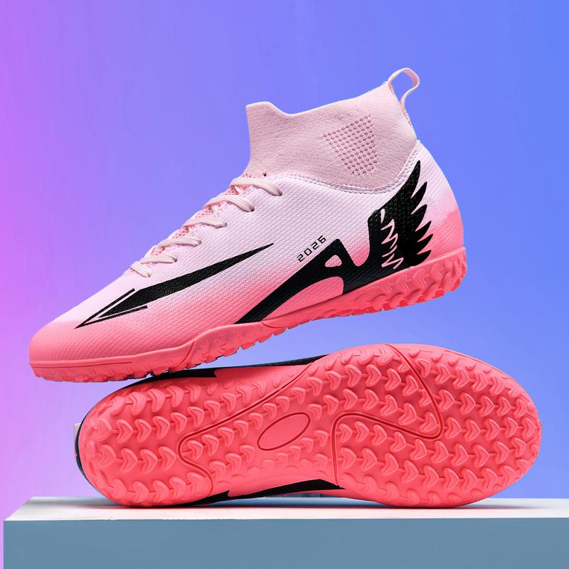 Neue Herren-Fußballschuhe Outdoor Hoher Knöchel Rutschfest Sportschuhe Ultraleicht Indoor-Fußballschuhe Hochwertig Futsal Rutschfest