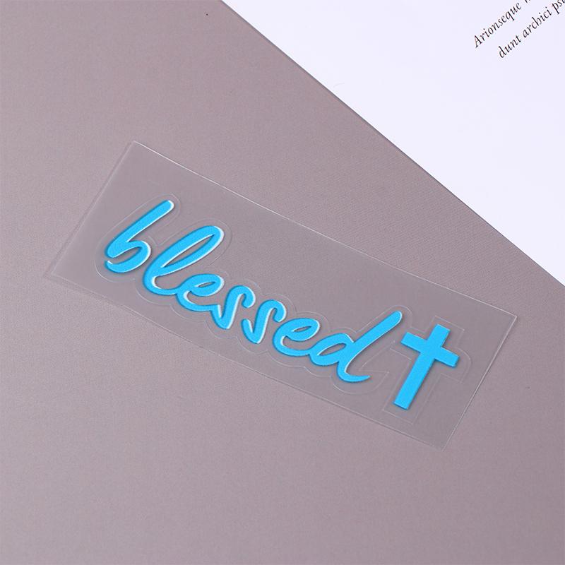 Blessed Mirror Decal Car Sticker For Women Faith Religious Vinyl Decoration For Cars Trucks Windows Mirror