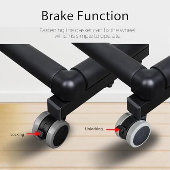 Guitar Stand with Wheels for Multiple Guitar Display Stable Bass Guitar Guitar Display Guitar Display Stand for Music Guitar and Home Music Rooms