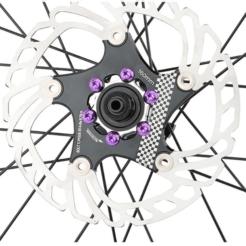 12pcs/Box Mountain Bike Disc Brake Rotor Bolts T25 Alloy Steel Disc Brake Screws for Your Mountain Bike for Repair Shops