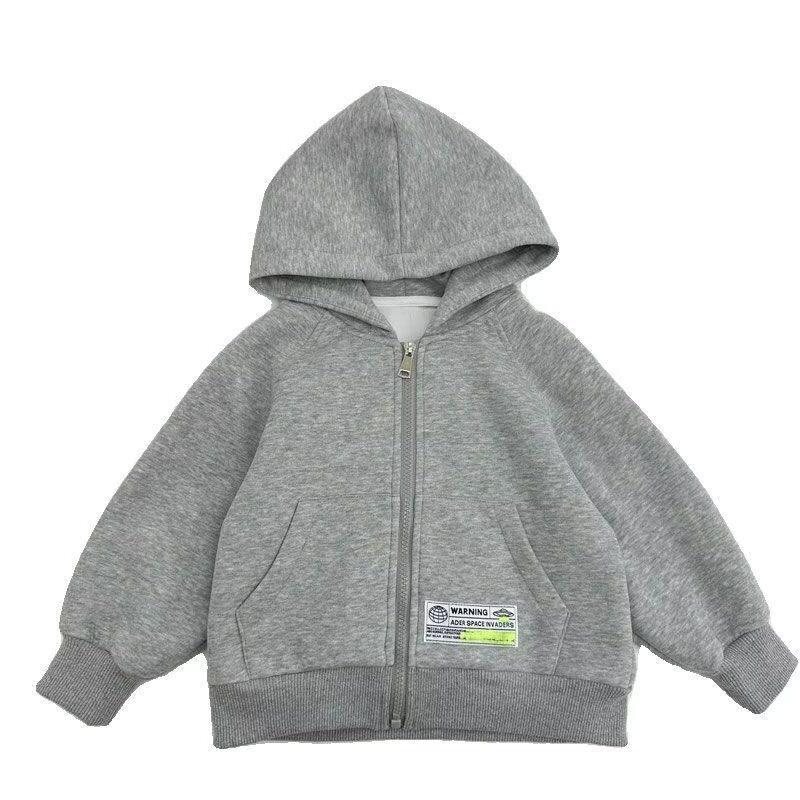 Boys Spring Autumn Hooded Zip Up Sweatshirt Jacket Kids Casual Sports Outerwear