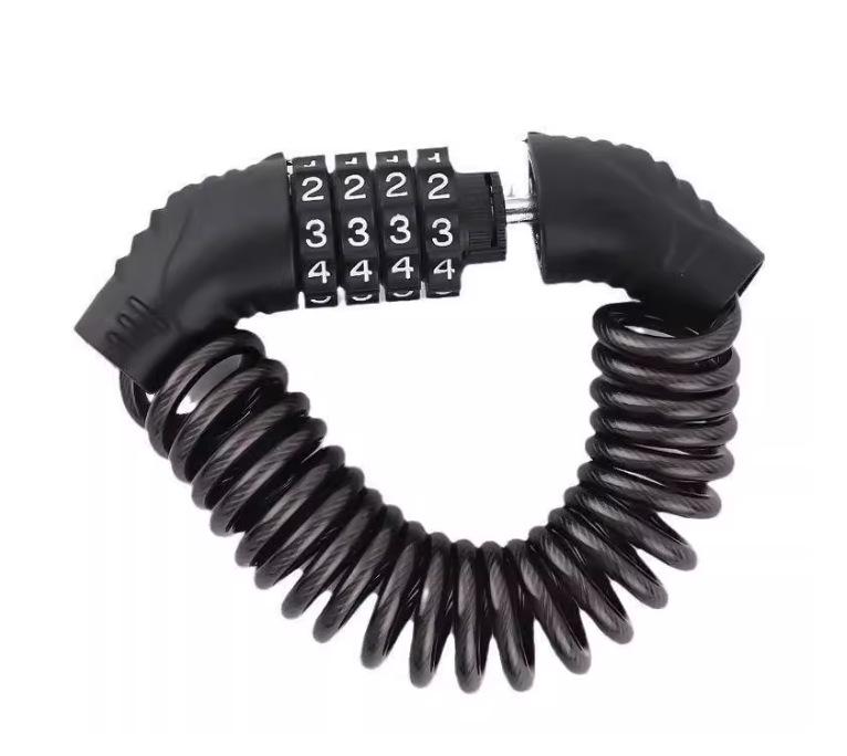 

U-образный кодовый замок: Защищенный от ржавчины, водонепроницаемый противоугонный замок для улицы, входной двери и стеклянной двери. Helmet Combination Lock - Wire Model