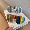 1Pc Large Frame Outdoor Cycling Sports Sunglasses Men's and Women's Night Hiking Windproof Goggles Mountaineering Colorful Running Glasses