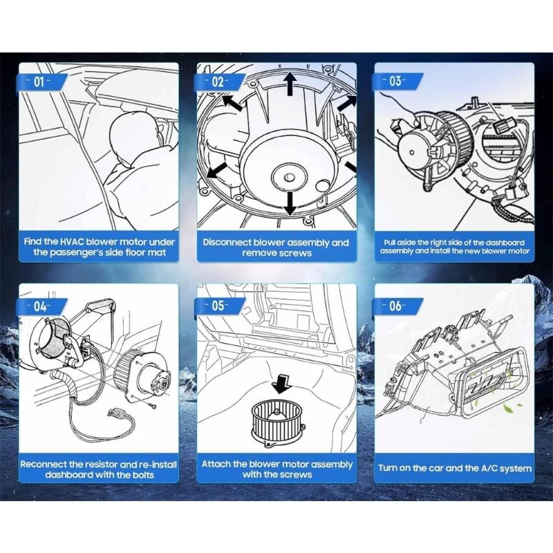 Easy Installation Car HVAC Blower Motor Assembly Replacement Air Conditioning Fan Motor Auto Accessory for FIT 2009-2014