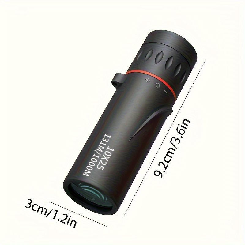 10X25 High Magnification HD Monocular Telescope - Low Light Night Vision, Portable for Sports & Mobile Photography