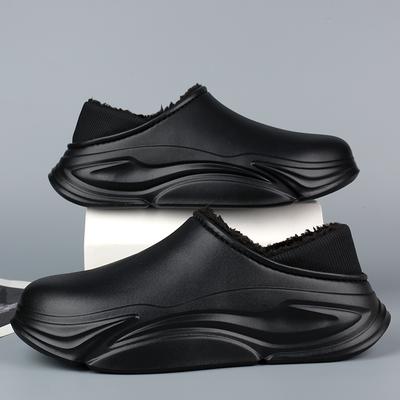 Winter Herren Warme Hausschuhe Baumwollhausschuhe Wickelabsätze Outdoor Indoor Warme Schuhe Neu Herren Damen Zuhause Schlafzimmer Plüsch Warme Hausschuhe