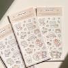 Korean Cute Cartoon Fox Rabbit Stickers for DIY Phone Case Decoration