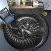 Cartoon Print Round Area Rug,Carpet Rug for Living Room Bedroom Sofa Playroom Decor,Non-slip Floor Mat