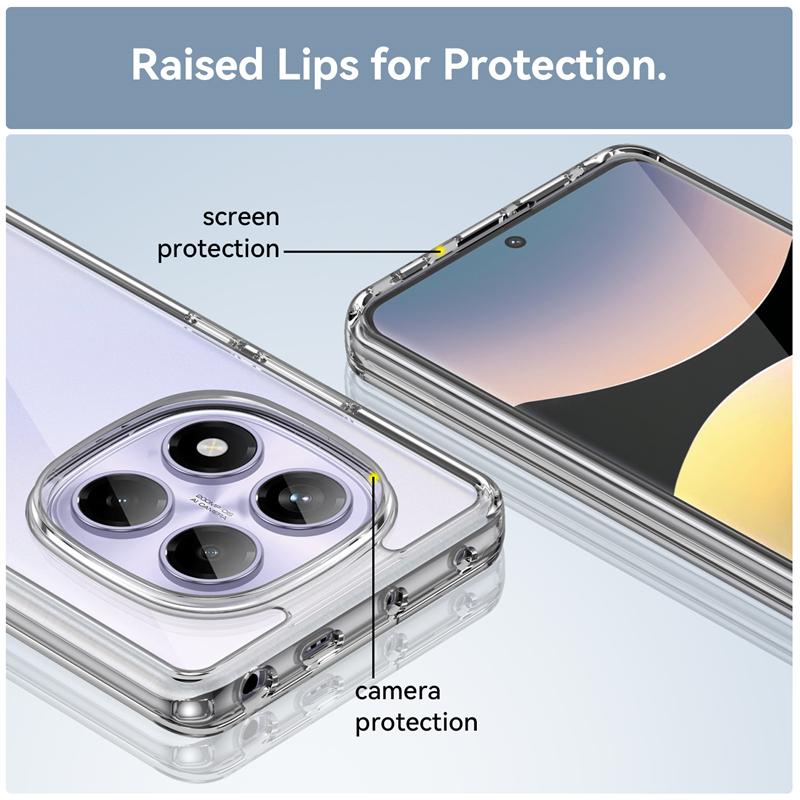 For Xiaomi Redmi Note 14 Pro Case Transparent Luxury Silicone Cover Redmi Note 14 Pro Case TPU Protector Redmi Note 14 Pro Cover