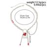 Gothic Punk Red Heart Crystal Pendent Neckalce for Women Handmade Ccb Beaded Tassel Chain Zircon Choker Necklace Luxury Jewelry