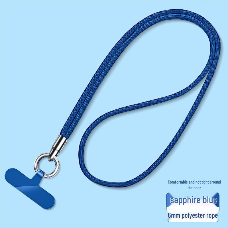 Wrist and Neck Mobile Phone Lanyard with Finger Ring and Anti-Drop Strap