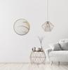 Rundes Holz-Loft-Spiegel 60 Cm Gold Bd Art