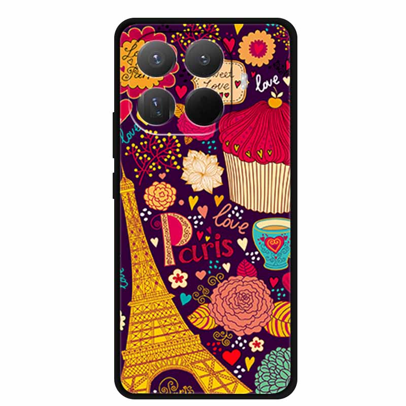 3D TPU Case For Xiaomi 15T 15 T 5G Relief Flowers Coque Embossed Blossoms Funda Silicone Soft Back Phone Cover For Xiaomi15T