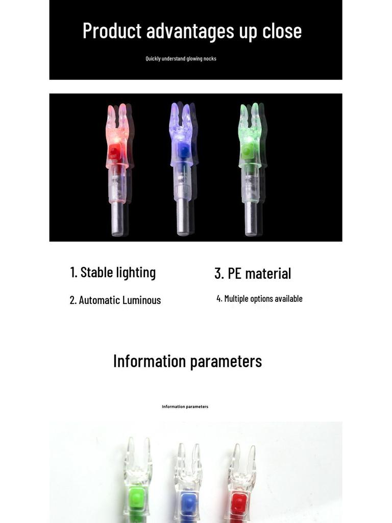 LED Auto Light-Up Nock for 6.2mm Arrow Shafts