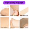 1 Set (2 Pcs) Soft Breathable Natural Beige Wig Caps, Comfortable Wig Liner for Women