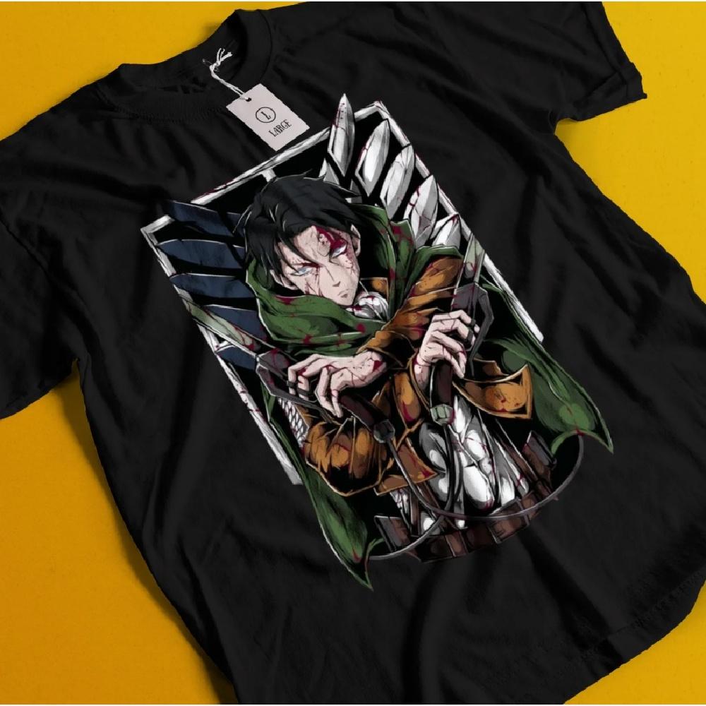 Attack on Titan Shirt Eren Mikasa T-shirt Levi T-shirt AOT Erwin Sasha Armin Tee graphic t shirts Summer Streetwear Fashion Y2K