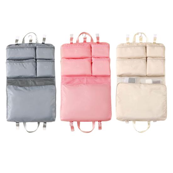 Clothes Storage Bag Suitcase Organizer Bag Large Capacity Multiple Compartments Dustproof Hanging Foldable Luggage Organizer Bag