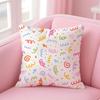 C-Cartoon Style Pattern1 Cushion Cover Pillow Case Soft Friendly Fabric & Concealed Zipper