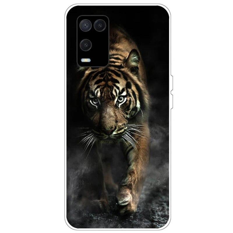 OPPO A54 Case telefonhoz Hátlap OPPO A54 5G 4G Case CPH2239 CPH2195 OPPOA54 A 54 Bumper Silicon Soft Funda fekete tpu tokhoz