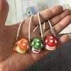Mini Soft Rubber Mushroom Model Pendant for Dollhouse Scene