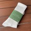 Men's and Women's Retro Loose-Top Mid-Calf Socks in White - Thick Yarn Knit for Autumn and Winter