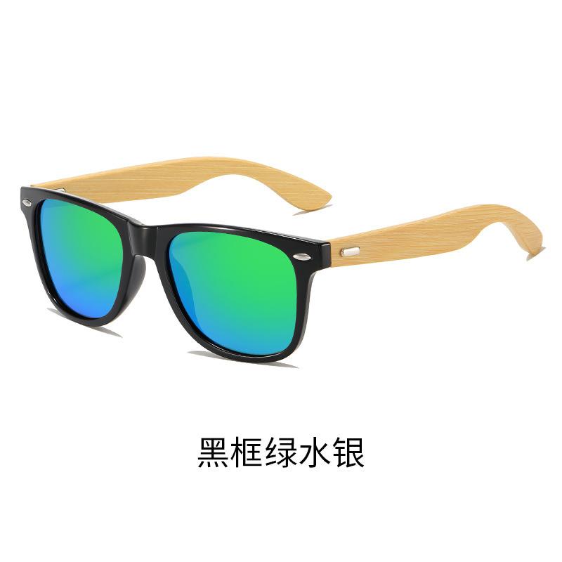 Gu Niu Ochrona Środowiska Handel Zagraniczny Moda Bambusowe Nóżki Okulary Przeciwsłoneczne Ręcznie Robione Nóżki Retro Kolor Zmieniające Okulary Kolor Paznokci Ryżowych Mężczyźni Kobiety