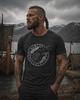 Wikingerhemd Odin - Rabe im Runenkreis / Herren / Nordische Mythologie / Heidnisch / Geschenk T-Shirt / Hugin und Munin / Futhark Runen