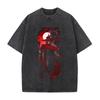 Anime Hellsing Alucard Graphic T Shirt Men Women Short Sleeve Clothing Loose Tshirt Washed Cotton Tee Harajuku Street T-shirt