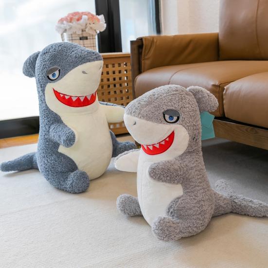 

Плюшевая кукла Акула, милая мультяшная морская животное, плюшевая подушка-компаньон, мягкая кукла с животными