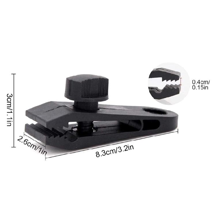 10Pcs Thumb Screw Tent Clip Lock Grip Clamps Tent Fasteners Holder Tarp Clips