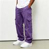 Men's Casual Jogger Pants 4 Pocket Cargo Sweatpants with Drawstring Elastic Waist Straight Leg