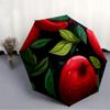 1pc Apple, FruitAutomatic Folding Umbrella, Portable & Foldable Design with 8 Ribs, Casual Outdoor Accessory Yy250804274